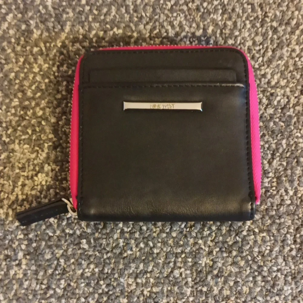 Nine West Pink and black soft leather like wallet